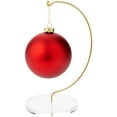 thumbnail image 2 of Plymor Wire Ornament Hanger Display with 3.25" Clear Acrylic Thick Round Base, 7" H (2 Pack), 2 of 2