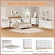 thumbnail image 4 of Moderno 3-cajón de anchura chest cómoda con gold metal legs y handles wood almacenamiento organizer para dormitorio sala de estar y hallway blanca, 4 of 7