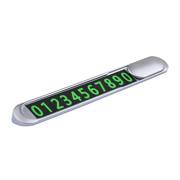 Yhmxh Car Accessories Motorcycle Accessories Push-button Type Car Number Metal High Temperature Temporary Parking Card Temporary Stop Sign