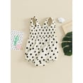thumbnail image 3 of Bagilaanoe Toddler Baby Girl Summer Rompers Print Sleeveless Bodysuits 6M 12M 18M 24M 3T Kids Casual One Piece Short Jumpsuit, 3 of 8