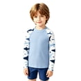 thumbnail image 3 of shoper UPF 50+ Boys Swim Shirt, Rash Guard for Boys Long Sleeve, Kids UV Sun Protection Shirt for Beach Surf Hiking 3-14 Years, 3 of 4