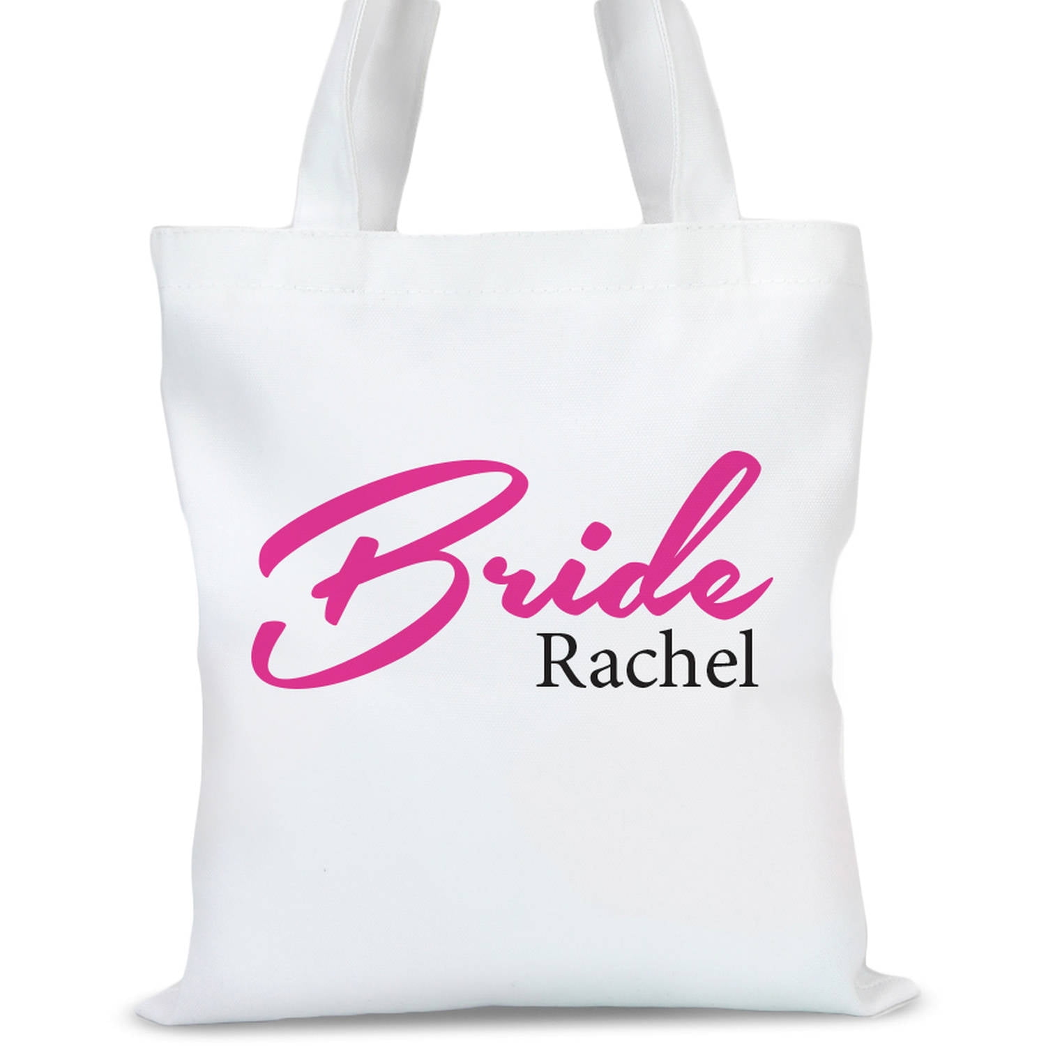 personalized bride tote bag