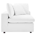 thumbnail image 6 of Modway Commix Down Filled Overstuffed Vegan Leather Loveseat in White, 6 of 8