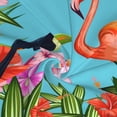 thumbnail image 6 of Geaub Tropical Jungle Flamingo Women's Short Wrap Skirt, Beach Sun Protection Shawl, Swimsuit Bra, Swimwear Tunic, 6 of 7