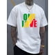 thumbnail image 1 of Camiseta con estampado de amor: Camiseta informal de manga corta con estampado de amor para verano. Camisetas para hombre, camisetas deportivas de ocio., 1 of 5