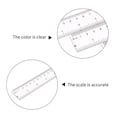 thumbnail image 3 of Yeacher 1pc 20cm/8 Inch Transparent Ruler Simple Straight Ruler Measuring Tool for Student School Office Drawing Stationery Supplies, 3 of 8