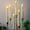 6Pcs, variant on 9.8Inch Flameless Taper Candles with Remote and String Lights, Ivory Real Wax Taper Candles Battery Operated, LED Flameless Battery Candlesticks for Wedding, Party, Home Decorations (Set of 3)