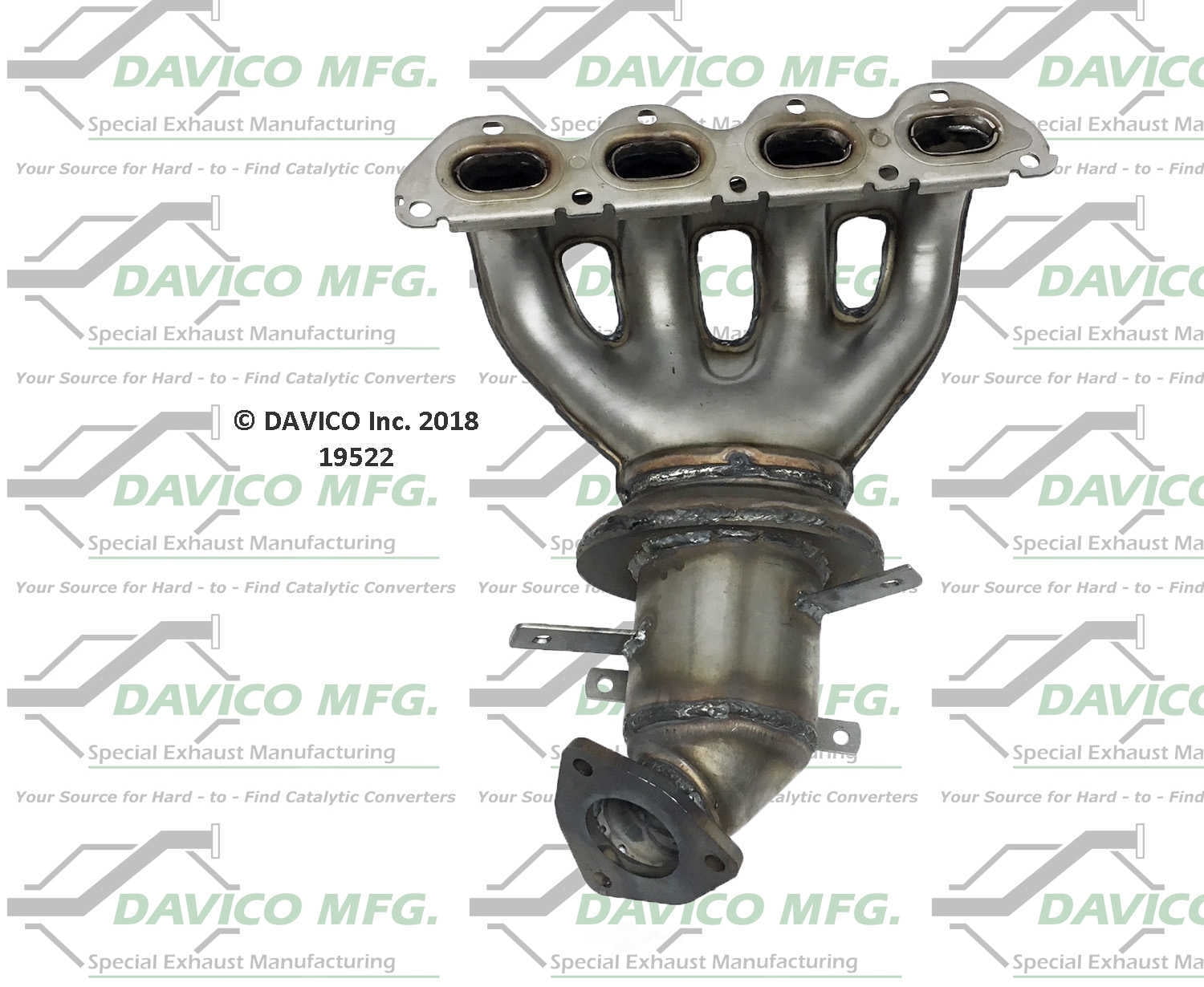 Davico Mfg Catalytic Converter P/N:19522 Fits select: 2011-2015 CHEVROLET CRUZE, 2012-2016 CHEVROLET SONIC