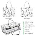 thumbnail image 2 of Large Capacity Tote Bag,Black Halloween Bats Handbag Fashion Luxury Tote Bag,15.7"x13"x 5.1" Inches,Laptop Compatible, 2 of 6
