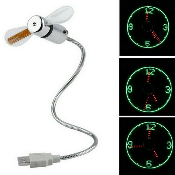 LABSERRON 1Set Portable Cooling Fan for Pc Laptop 16 * 3.35 * 0.8 Inch Silver Led Light