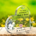 thumbnail image 2 of Heart Shaped Acrylic Decorative Ornament 3.9X3.9 Inch Gift from Niece Mothers Day Birthday Present for Aunt Best Gift for Aunt Suitable for Office Desk Shelf German Decorative Sign, 2 of 5