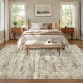 thumbnail image 3 of Roxstand Washable Rugs 5x7, Vintage Distressed Area Rugs for Living Room, Non Slip Accent Bedroom Rug (5'x7', Brown), 3 of 9