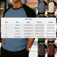 thumbnail image 3 of MOJOGO Men's Casual T-Shirts Color Block Short Sleeve Shirt Breathable Basic Top for Workout & Daily M, 3 of 5