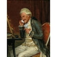 thumbnail image 2 of Arturo Ricci 12x14 Black Ornate Wood Framed Double Matted Museum Art Print Titled: The Powder Puff, 2 of 5