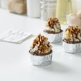thumbnail image 3 of Panificio 5.5 oz Round Metallic Silver Paper Large Baking Cup - Pleated - 3" x 3" x 1 1/2" - 200 count box, 3 of 3