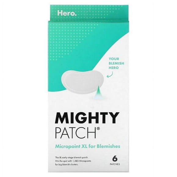 Hero Cosmetics, Patch Mighty, Micropoint TG pour Imperfections, 6 Patchs