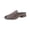 Coffee, variant on Women's Chic & Comfy Solid Color Slip-On Sandals Versatile Vacation Mules Summer Casual Leather Square Open Toe Low Heel Dressy Slides(Dark Green,5.5)