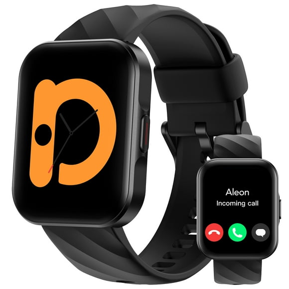 Parsonver 48mm Smartwatch, Compatible avec Android et iPhone, Répondre / Faire des Appels, Moniteur d'Oxygène du Sang de Sommeil de Fréquence Cardiaque, IP68 Étanche (Noir)