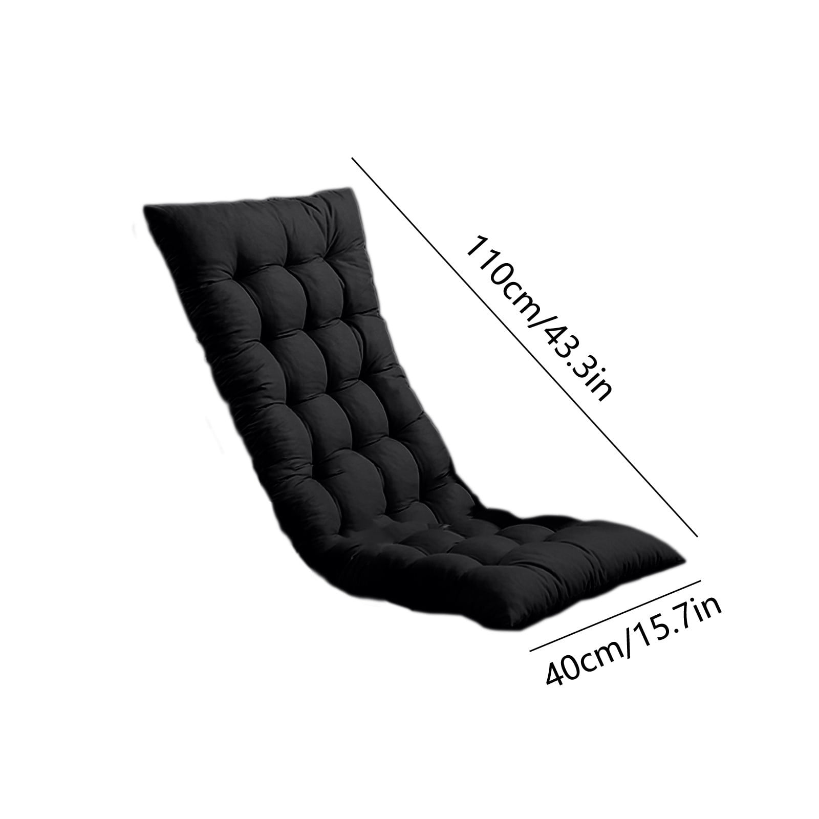 HOARBOEG Rocking Chair Cushions Indoor, Outdoor Rocking Seat Cushions Tufted Corduroy Seat Pad Plush Seat Pad, One-piece Cushions with Backrest for Living Room, Tatami & Home, 15.75*43.31in