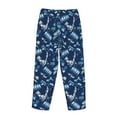 thumbnail image 5 of Naloa Blue Bus Print Women’s Ultra-Soft Comfy Pajama Lounge Pants with Pockets & Drawstring, 5 of 8