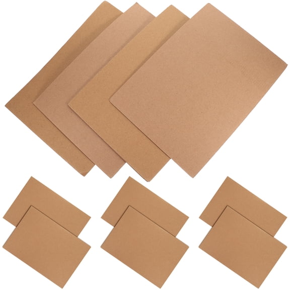 Homoyoyo 10 Sheets Corrugated Cardboard Sheets Multi-Function Shipping Boxes for Packaging and Craft Projects