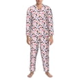 thumbnail image 3 of Goofa Cartoon Cat And Heart for 2-piece Loungewear Set Men’s Sleepwear Set Soft PJs Cozy loungewear Comfy Sleep Set Winter Pajamas-X-Large, 3 of 7
