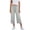 Grey, variant on MEICHEN Summer Fashion Essentials Clothes for Women Ladies' Spring Cotton and Linen Casual Loose Cropped Pants Casual Pants for Women