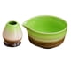 thumbnail image 2 of Tazón de té batidor BLESIY con soporte para batidor cerámica Matcha Marrón y verde, 2 of 8
