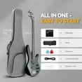 thumbnail image 5 of GLARRY 4 String Electric Bass Guitar Beginner Kit, GIB Series Full Size Solid Body Bass Guitar with 20W AMP, Gig Bag Backpack and Accessories (Dark Blue), 5 of 11