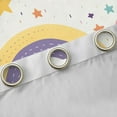 thumbnail image 4 of Feelyou Cartoon Rainbow Kids Curtains Pack of 2 (42x84 Each), Dreamy Starry Sky Cloud Curtains Blackout, Stripes Lines Bedroom Curtains, Window Curtains Decor, 4 of 6