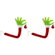thumbnail image 1 of Navidad Monstruo Enojado Elfo Brazos Piel Brazo Muñeca Verde, 1 of 6