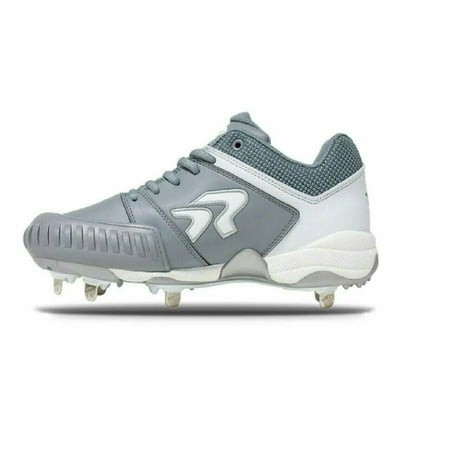 UPC: 0840238712449 | Ringor Flite Softball Metal Spikes with Pitching Toe- Gray