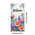 thumbnail image 3 of Decorative Design Floral Welcome Banner Colorful Flowers Elegant Style for Home Decoration Party Event, 3 of 4