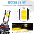 thumbnail image 4 of Labymos 2PCS 9006/HB4 LED Fog Light Bulbs 3000K Yellow 3000 Lumens 30W High Power LED, 4 of 7