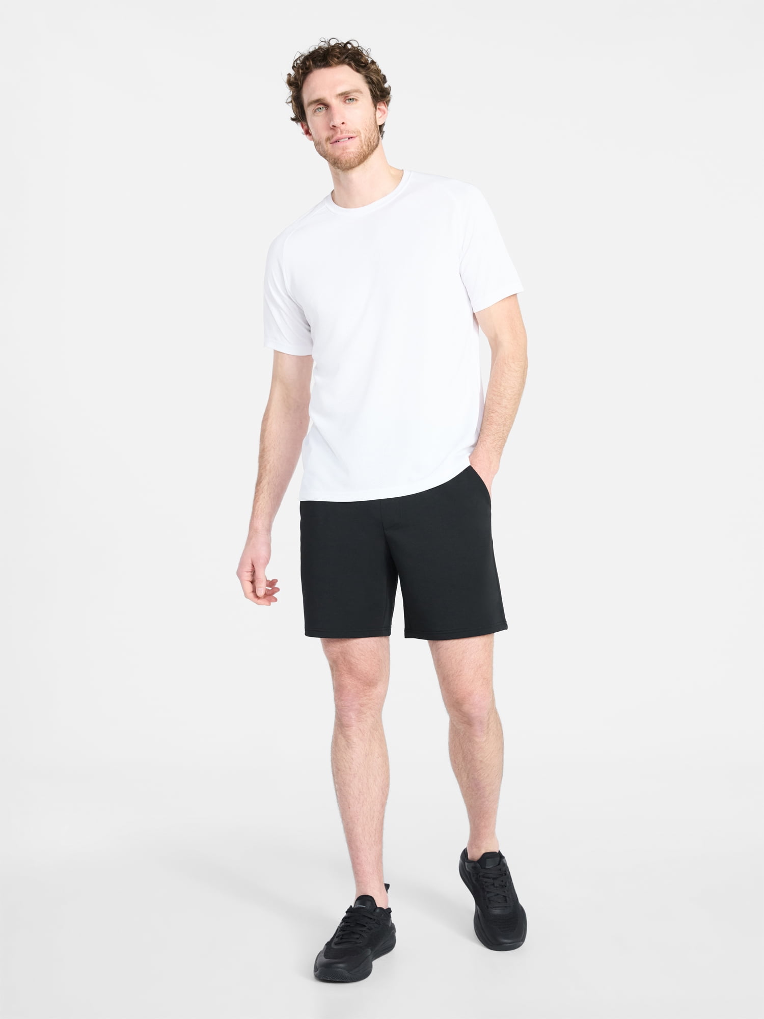 Athletic Works Men's and Big Men's DriWorks Mesh Tee with Short Sleeves, Sizes XS-5XL