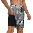 thumbnail image 2 of Fotbe Cute Dog Faces Men’s Swim Trunks Quick Dry Swim Shorts Board Shorts with Mesh Lining-X-Large, 2 of 6