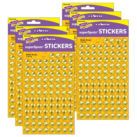 UPC: 0194629033126 | TREND Bees Buzz superSpots Stickers 800 Per Pack 6 Packs
