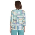 thumbnail image 2 of Alfred Dunner Womens Petite Lake Hues Colorblock Top, 2 of 4