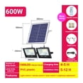 thumbnail image 2 of Solar Led Light Outdoor Spotlight Flood Light With Solar Panel Waterproof Solar Street Light With Remote Solar Garden Light ,Wide Application, 2 of 7