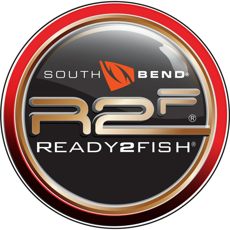 South Bend R2F Trout Fishing Rod & Reel Spin Combo w/ Tackle Kit
