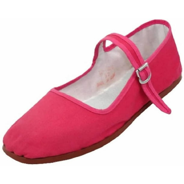 Shoes 18 Kids Girls Cotton China Doll Mary Jane Shoes Ballerina Ballet