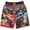 Black Red Tread, variant on Monster Jam Little Boys' Swimwear Swim Trunks Grave Digger Flame