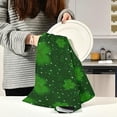 thumbnail image 6 of SKYSONIC St Patrick's Day Clover Kitchen Towel Set of 1,Super Soft Absorbent Hand Towel Tea Towel Tableware Cleaning Rag for Kitchen, Home, Hotel, Beach, Bathroom, Gym, 6 of 7