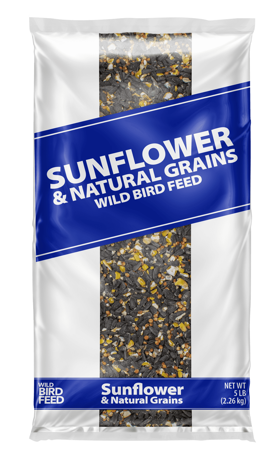 Global Harvest Foods Sunflower & Grains Wild Bird Feed, New, 5 lb. Bag