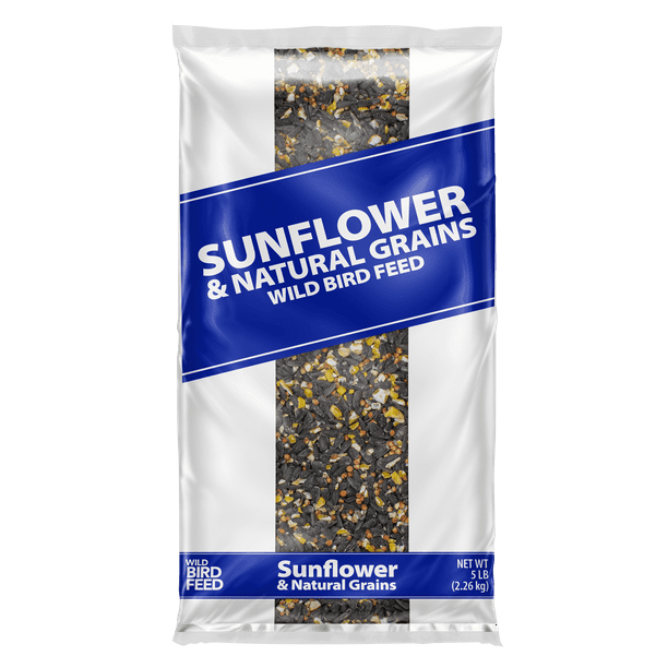 Global Harvest Foods Sunflower & Grains Wild Bird Feed, New, 5 lb. Bag
