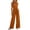 Wine, variant on Women's V-Neck Jumpsuit, Sleeveless With Waist Ties, Zipper Pocket Detail, Solid Color One-Piece Pants For Adjustable Fit Wine XL