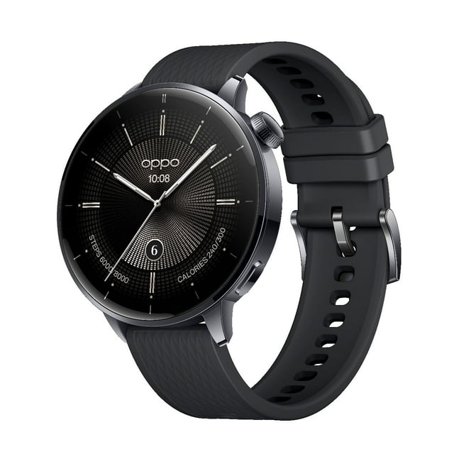 OPPO Watch X2 Mini Nebula Black, Pantalla AMOLED 43mm, 32GB + 2GB, Bluetooth, WiFi, Color OS, Always On Display, Contador de Pasos, Monitor de Salud, Resistente al Agua IP68, Stainless Steel