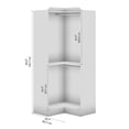 thumbnail image 2 of Pemberly Row 36" Corner Engineered Wood Closet Organizer in Linen White Oak, 2 of 8