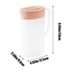 thumbnail image 3 of Botella de agua de plástico con asa - Envase transparente de 32oz para té, café, bebidas heladas - azul, rosa, blanco, 3 of 6