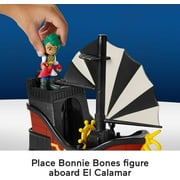 Fisher-Price Santiago of the Seas Bonnie Bones Figure & El Calamar Pirate Ship Set, 3 Pieces